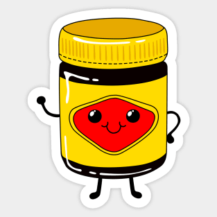 Cute Vegemite jar - Australia - Cute Vegetarian Spread Sticker